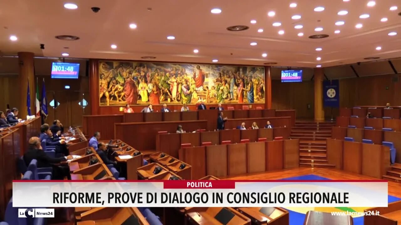 Riforme, prove di dialogo in Consiglio Regionale