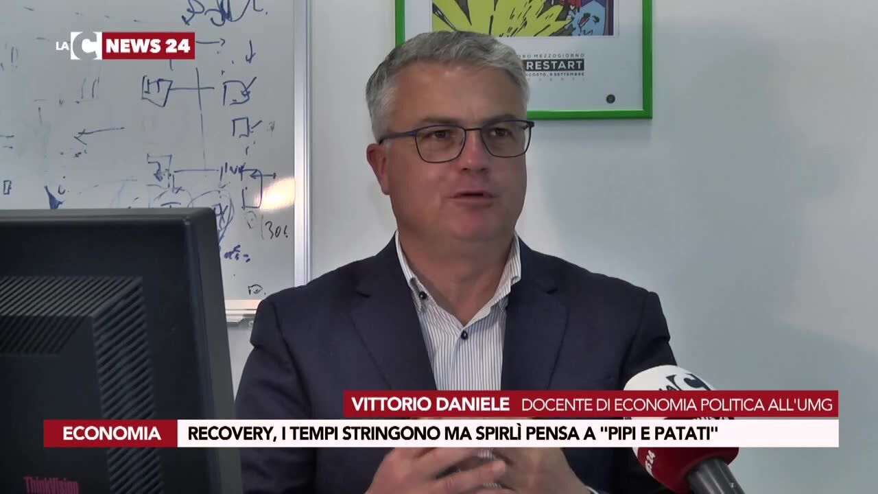 Recovery, i tempi stringono ma Spirlì pensa a "pipi e patati"