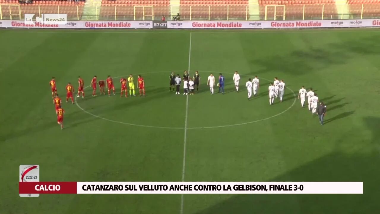 Catanzaro sul velluto anche contro la Gelbison, finale 3-0