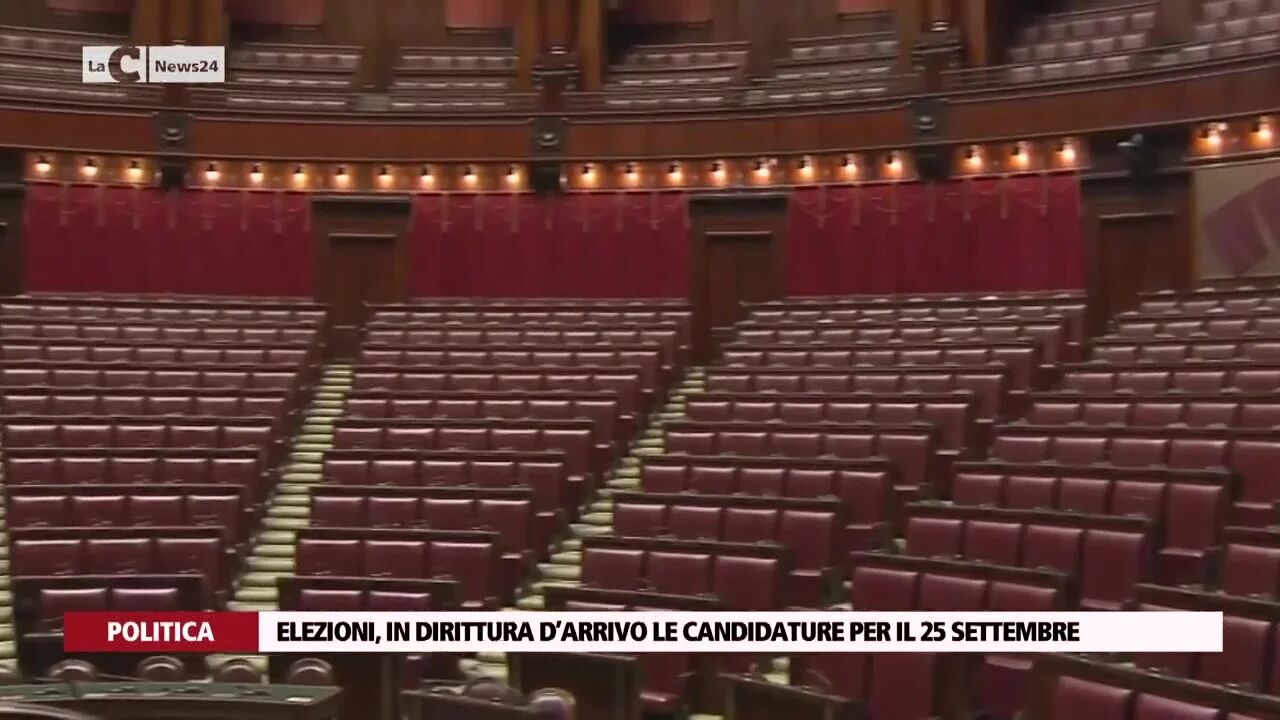 Elezioni, in dirittura d’arrivo le candidature per il 25 settembre