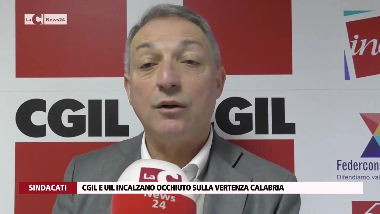 Cgil e Uil incalzano Occhiuto sulla vertenza Calabria