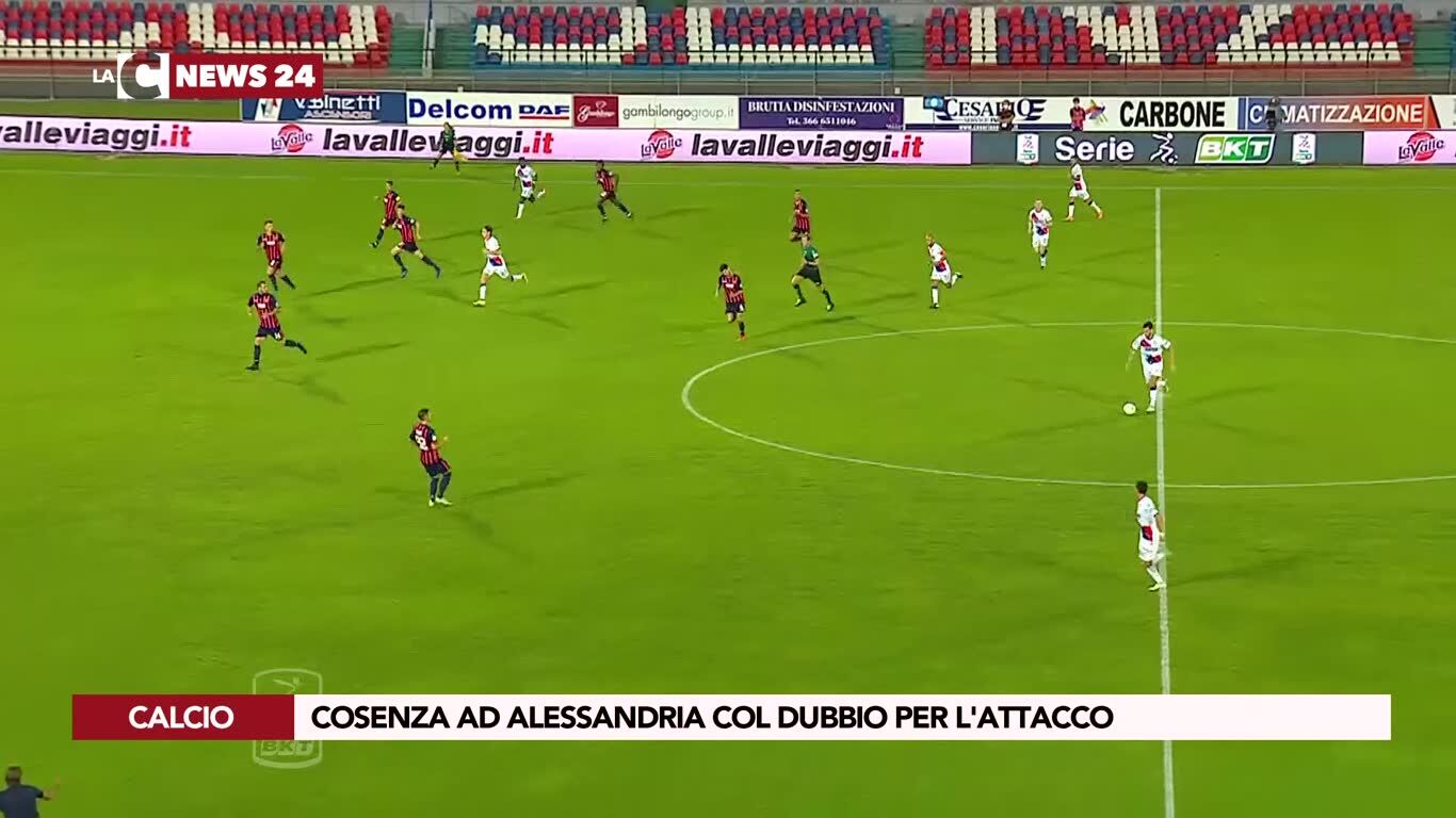 Cosenza ad Alessandria col dubbio per l'attacco
