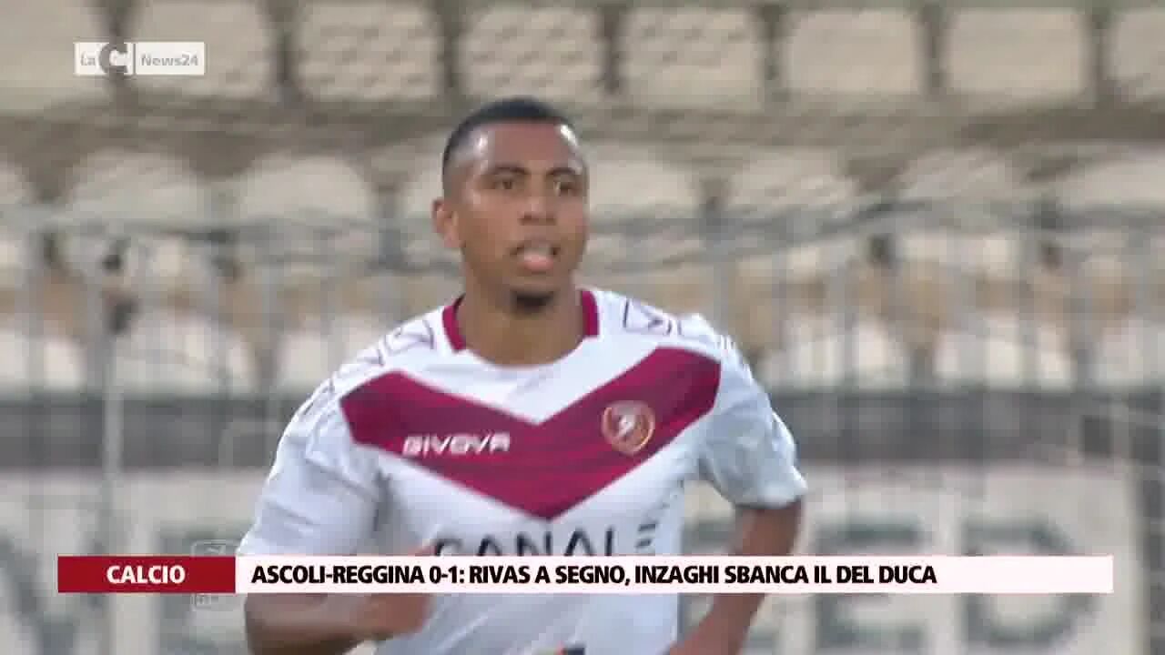 Ascoli-Reggina 0-1: Rivas a segno, Inzaghi sbanca il Del Duca