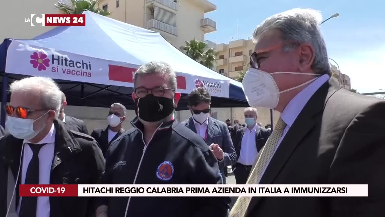 Hitachi Reggio Calabria prima azienda in Italia a immunizzarsi