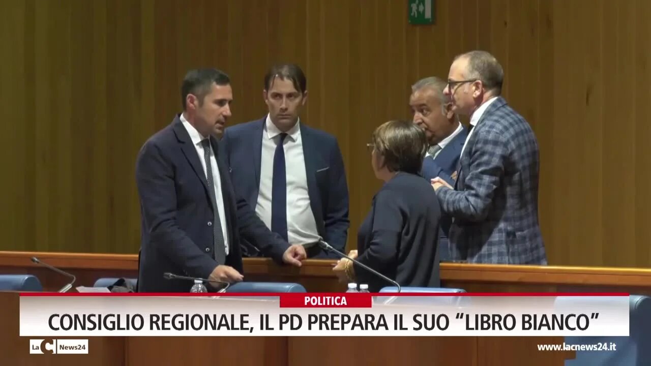 Consiglio Regionale, il Pd prepara il suo “libro bianco”