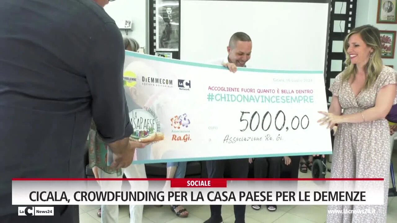 Cicala, crowdfunding per la Casa Paese per le demenze