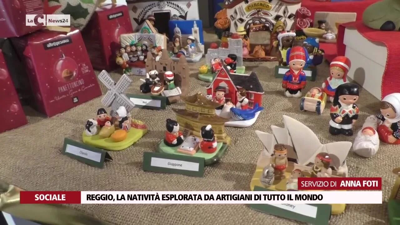 Reggio, la natività esplorata da artigiani di tutto il mondo