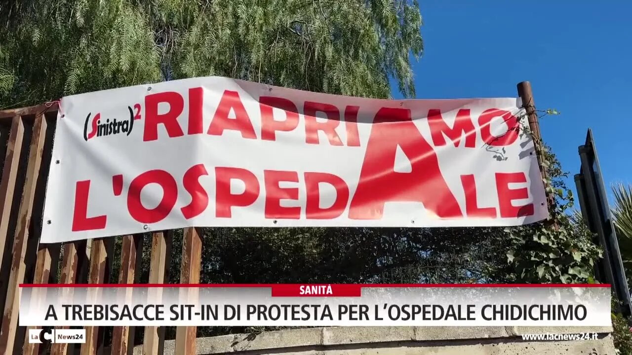 A Trebisacce sit-in di protesta per l’ospedale Chidichimo