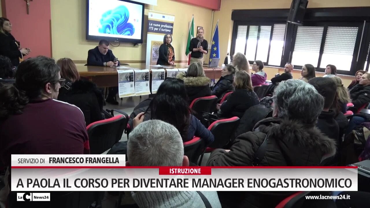 A Paola il corso per diventare manager enogastronomico