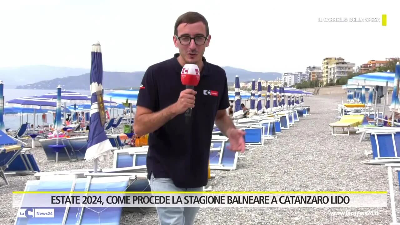 CARRELLO DELLA SPESA - ESTATE 2024, COME PROCEDE LA STAGIONE BALNEARE A CATANZARO LIDO