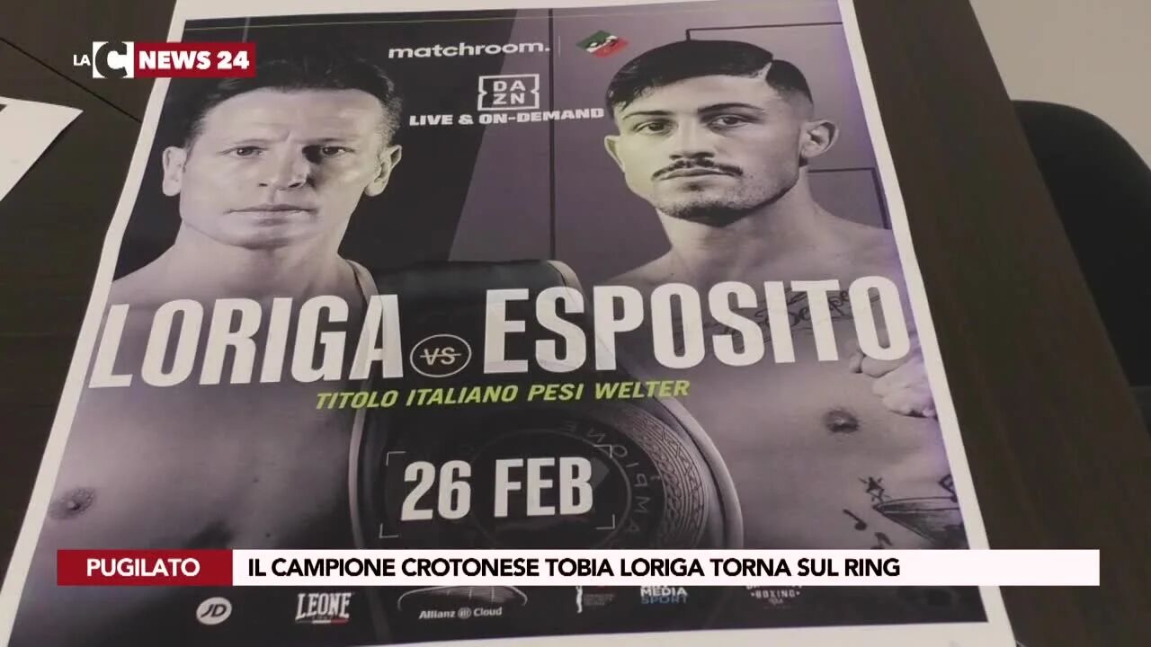 Il campione crotonese Tobia Loriga torna sul ring