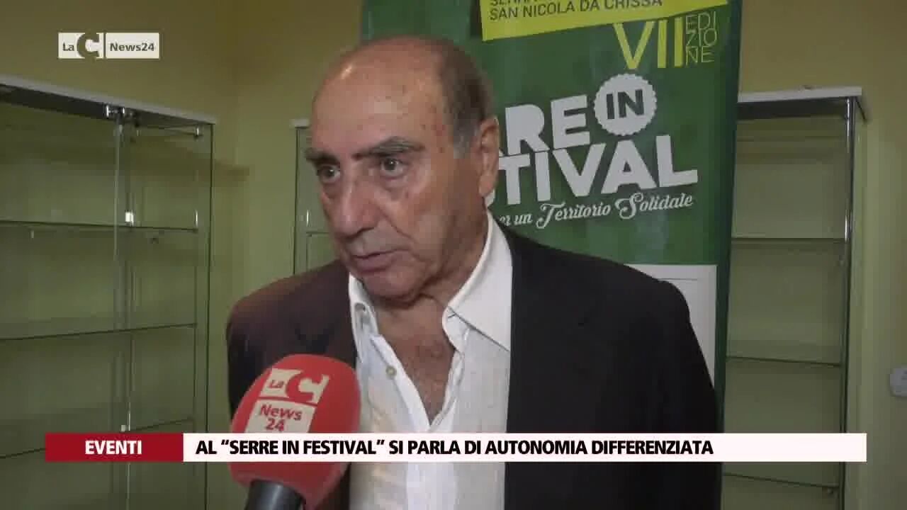Al “Serre in Festival” si parla di autonomia differenziata