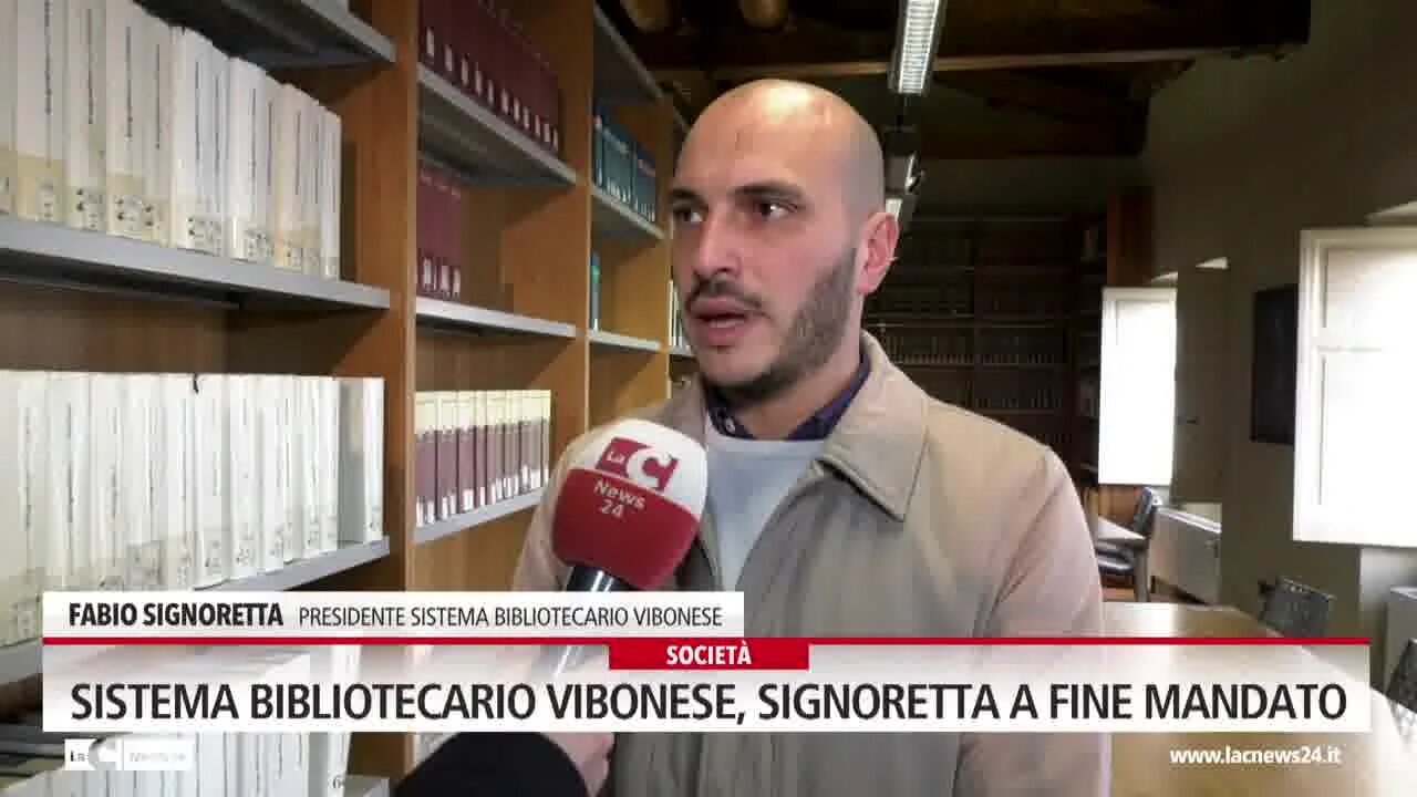 Sistema bibliotecario vibonese, Signoretta a fine mandato