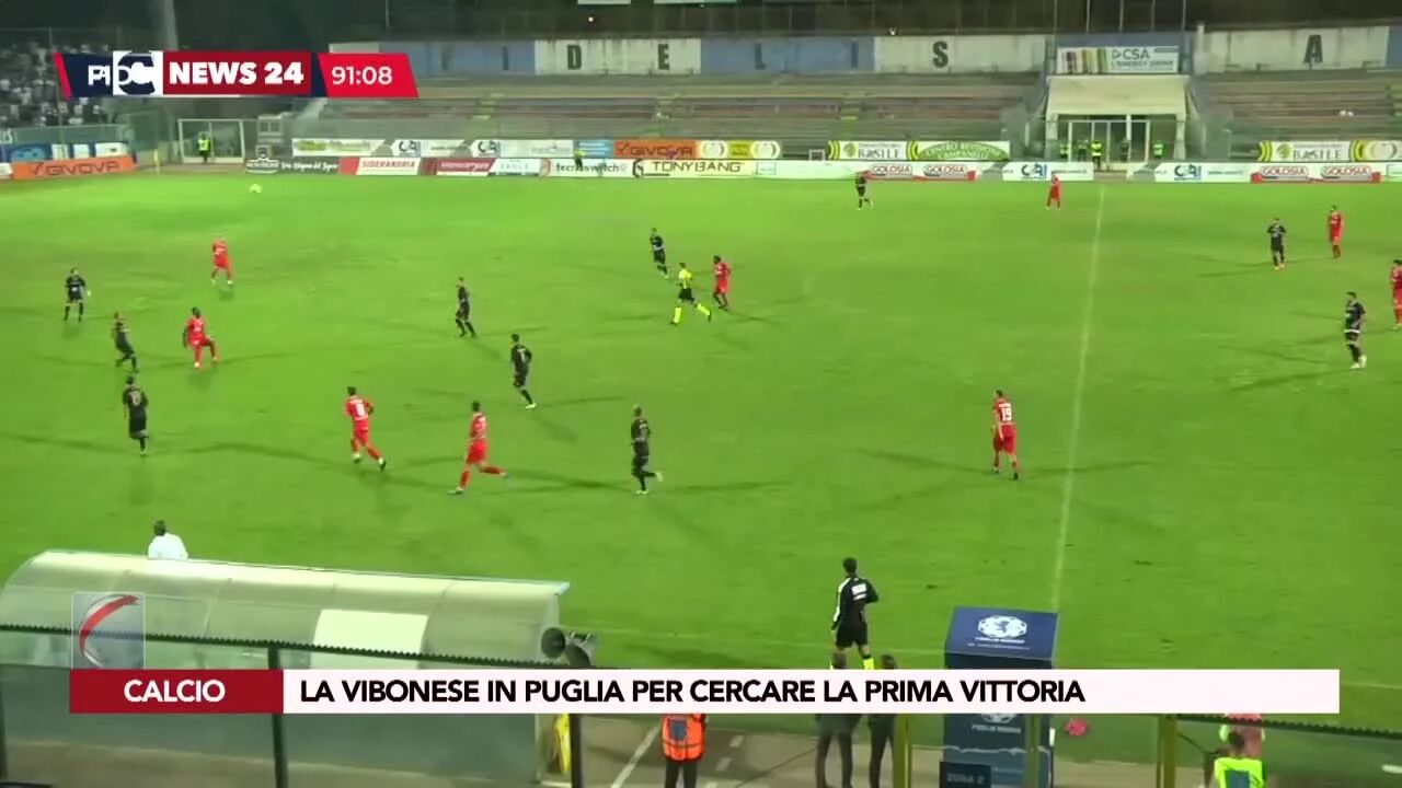 La Vibonese in Puglia per cercare la prima vittoria