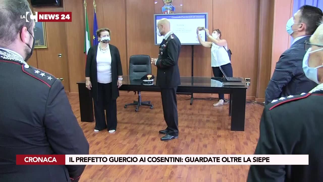 Il prefetto Guercio ai cosentini: «Guardate oltre la siepe»