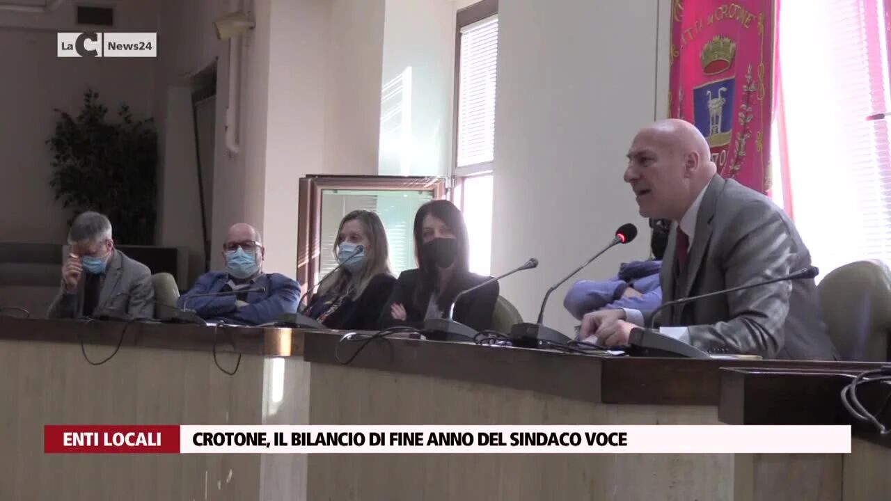 Crotone, il bilancio di fine anno del sindaco Voce