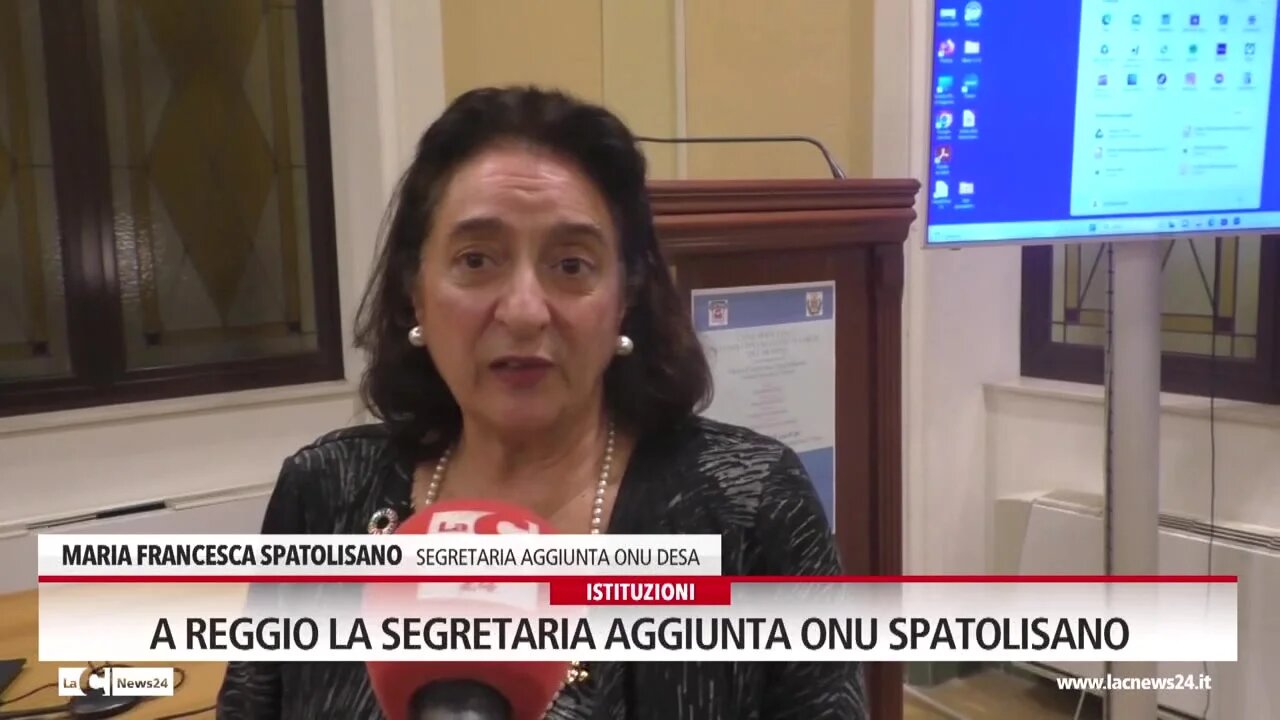 A Reggio la Segretaria aggiunta Onu Spatolisano