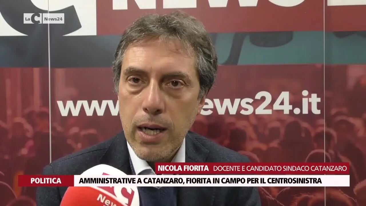 Amministrative a Catanzaro, Fiorita in campo per il centrosinistra