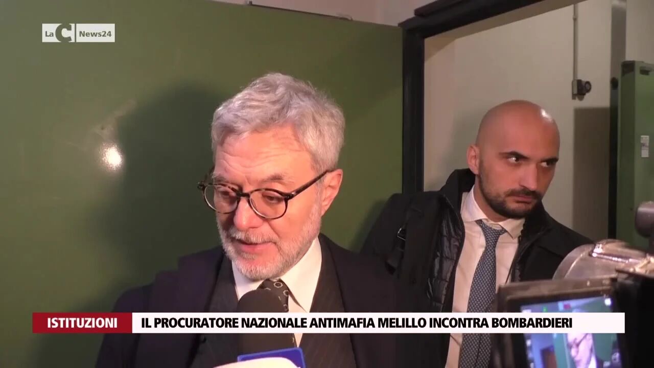 Il procuratore nazionale antimafia Melillo incontra Bombardieri