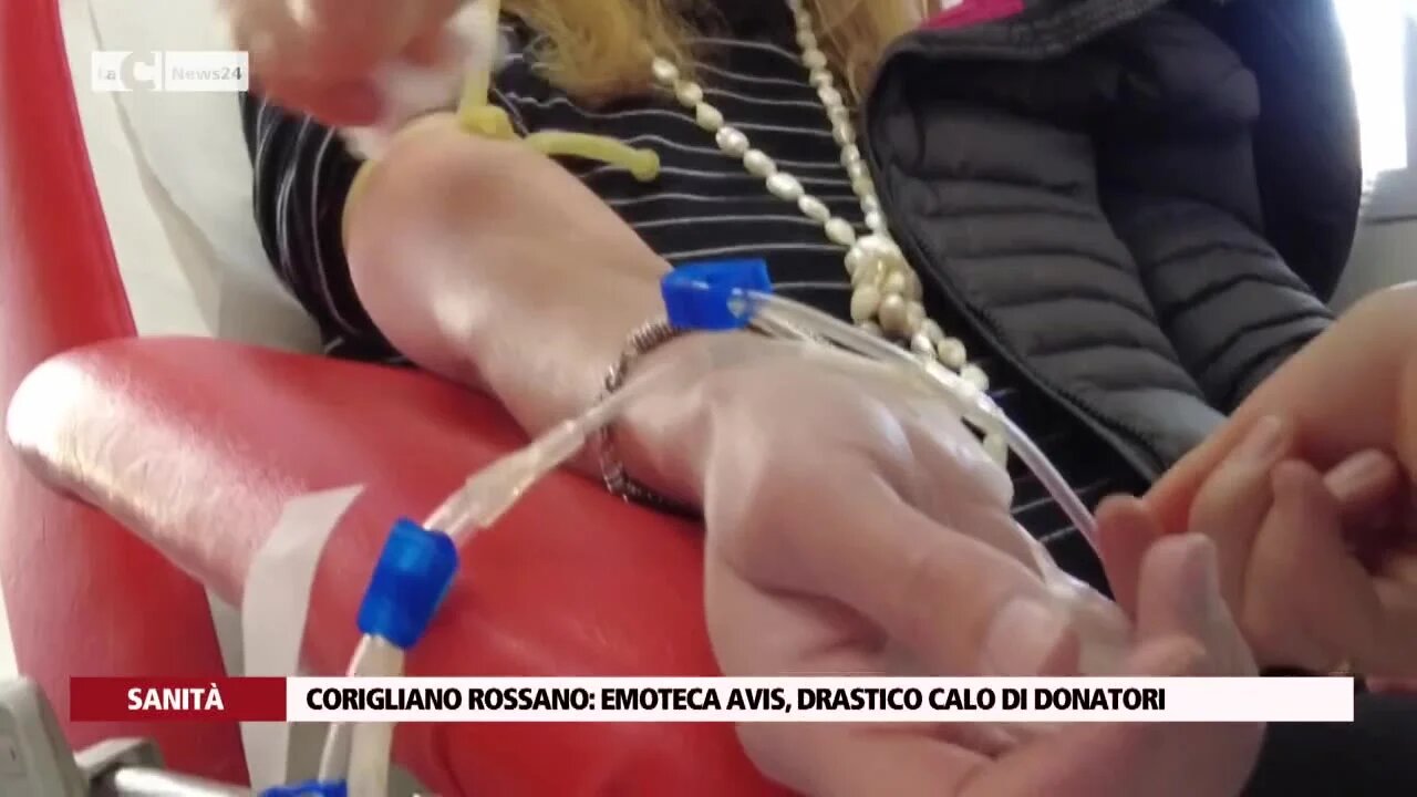 Corigliano Rossano emoteca Avis, drastico calo di donatori