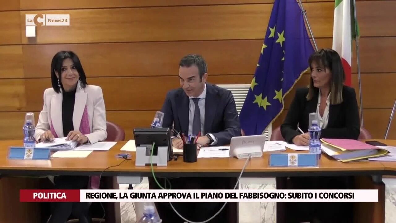 Regione, la giunta approva il piano del fabbisogno: subito i concorsi