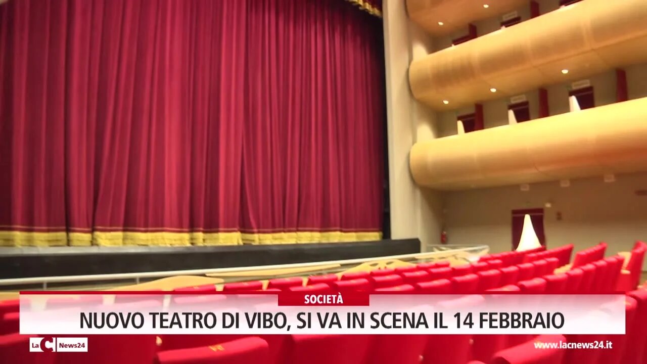 Nuovo teatro di Vibo, si va in scena il 14 febbraio