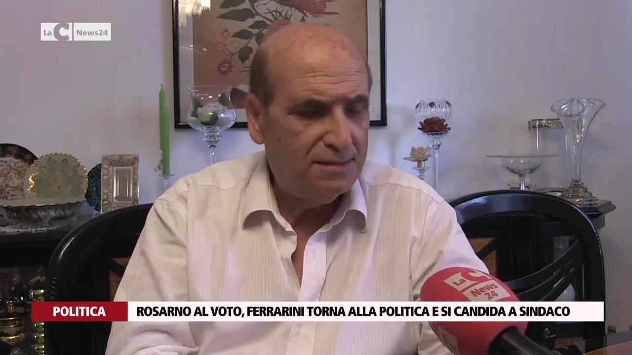 Rosarno al voto, Ferrarini torna alla politica e si candida a sindaco