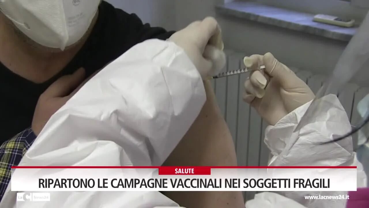 Ripartono le campagne vaccinali nei soggetti fragili