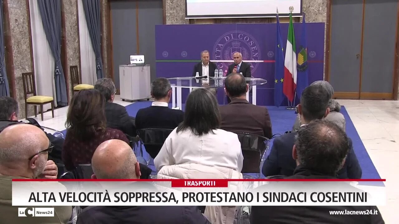 Alta velocità soppressa, protestano i sindaci cosentini