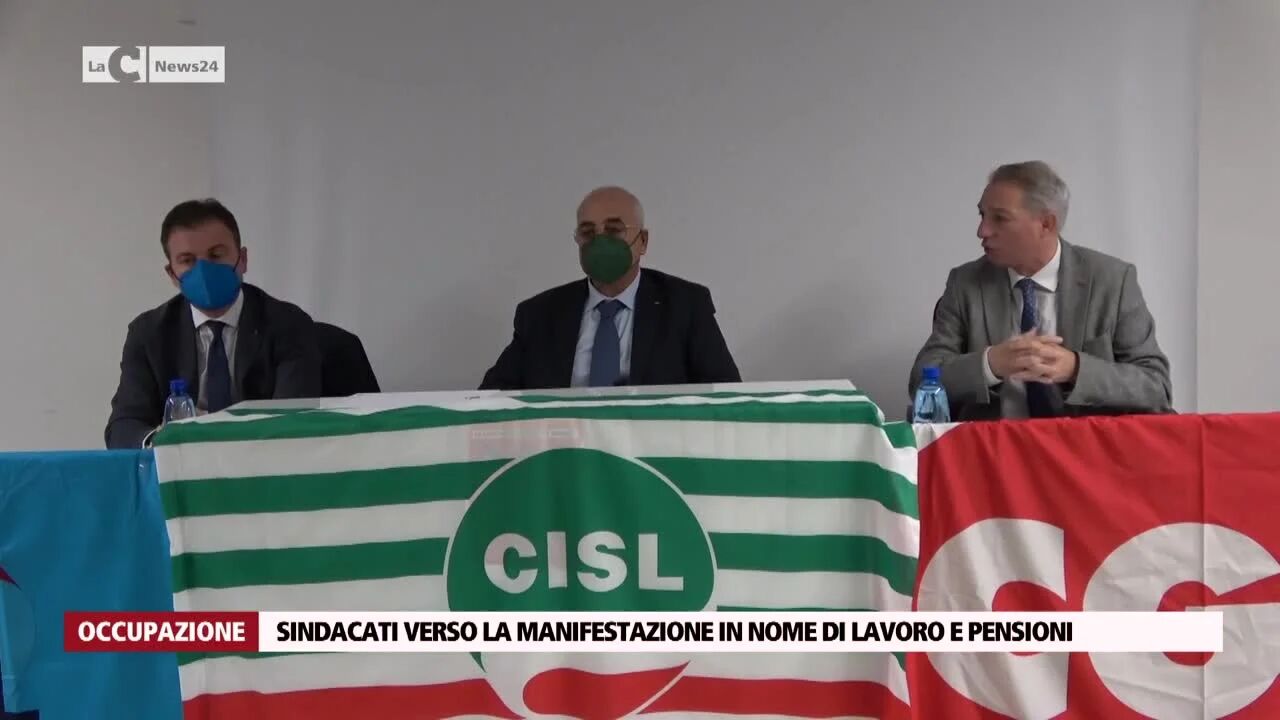 Sindacati verso la manifestazione in nome di lavoro e pensioni
