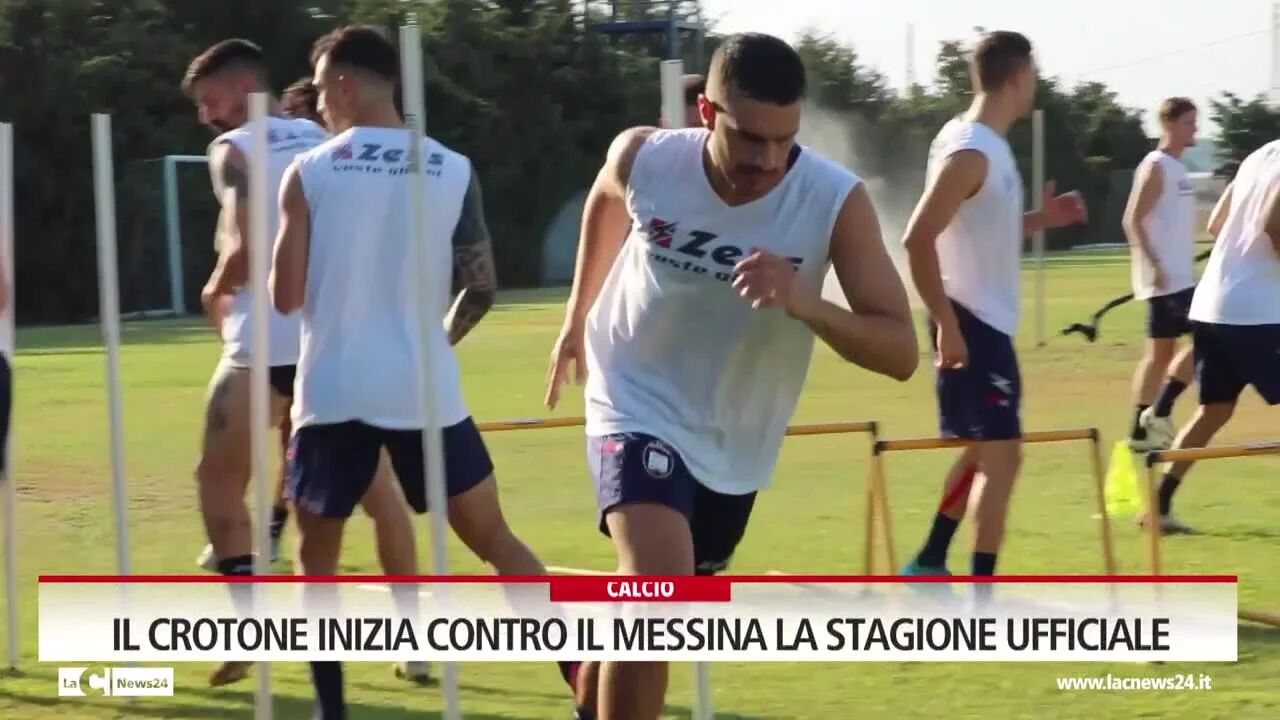 Il Crotone inizia contro il Messina la stagione ufficiale