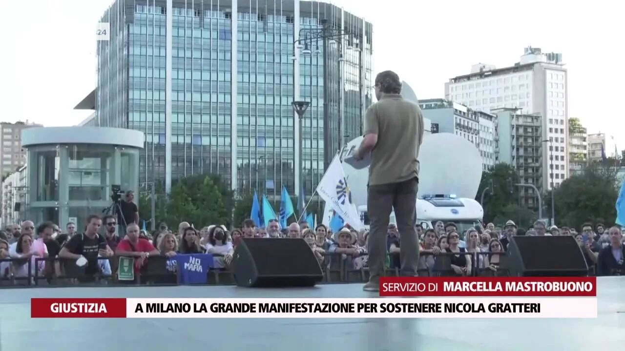 A Milano la grande manifestazione per sostenere Nicola Gratteri