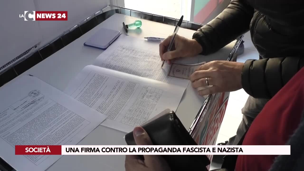 Una firma contro la propaganda fascista e nazista