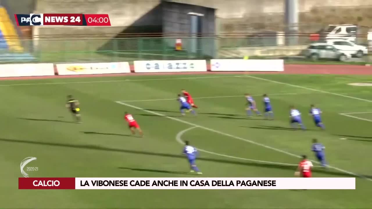 La Vibonese cade anche in casa della Paganese