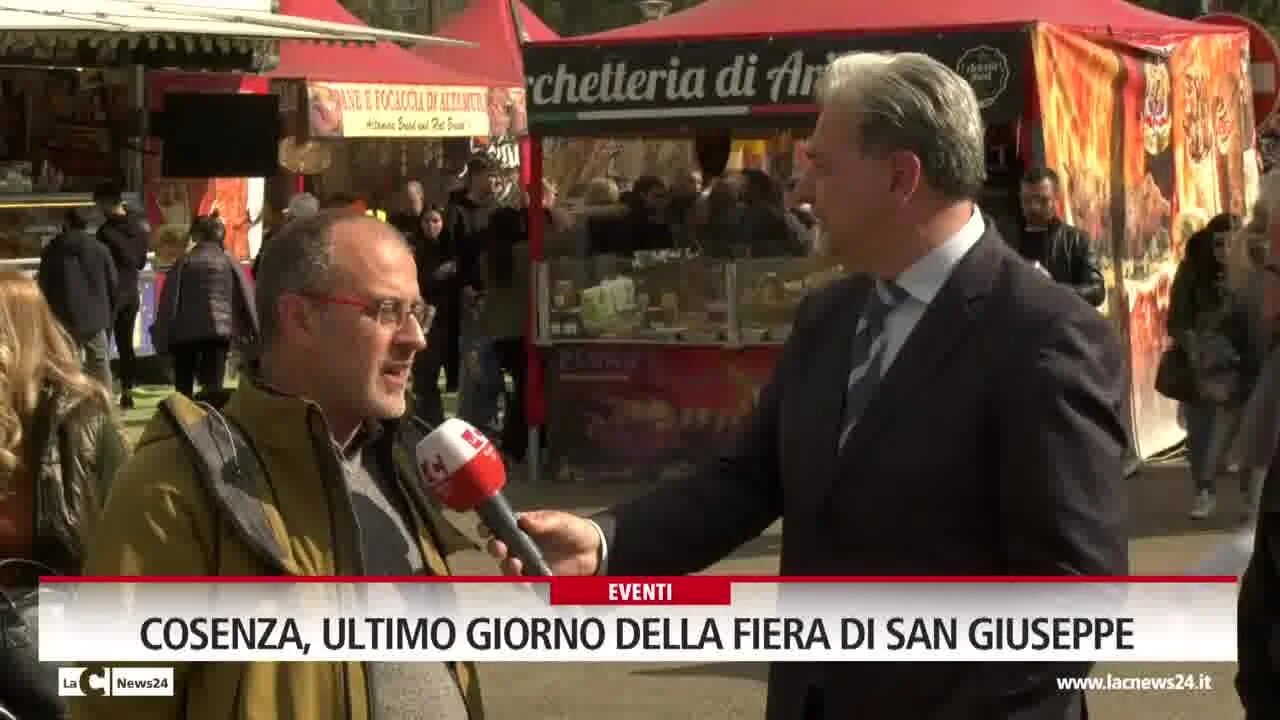 Cosenza, ultimo giorno della Fiera di San Giuseppe