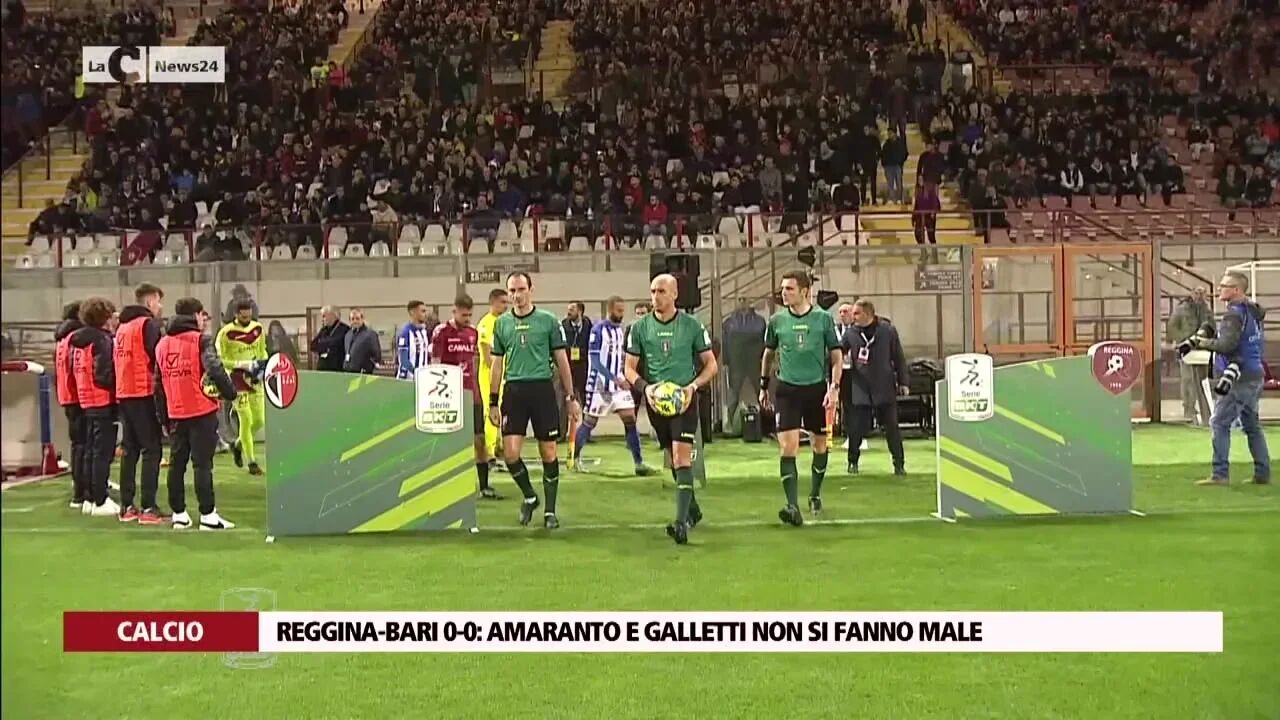 Reggina-Bari 0-0, amaranto e galletti non si fanno male