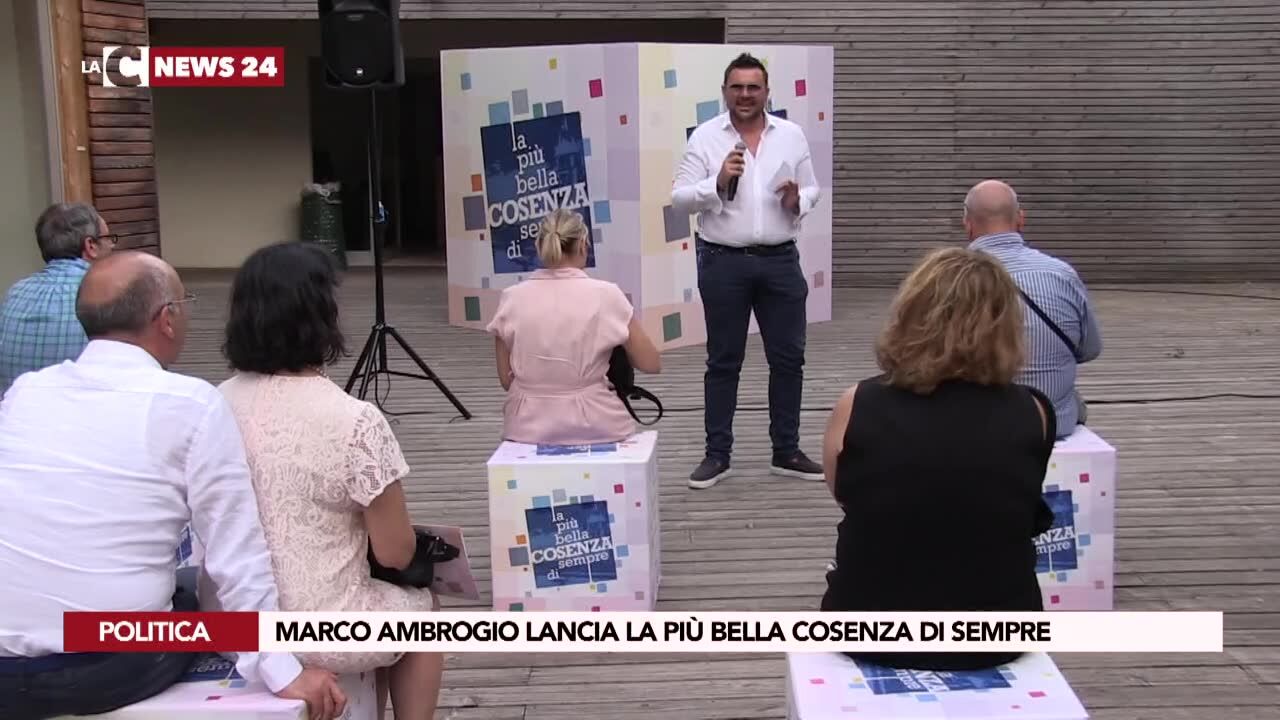 Marco Ambrogio lancia la più bella Cosenza di sempre
