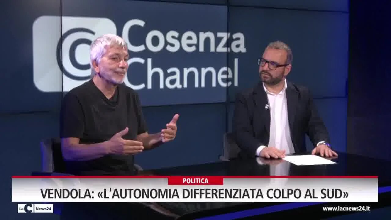 Vendola :«L'autonomia differenziata colpo al Sud»