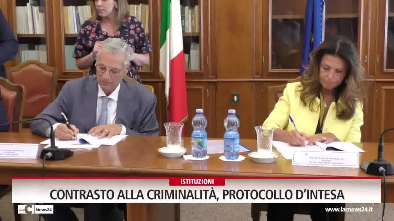 Contrasto alla criminalità, protocollo d’intesa