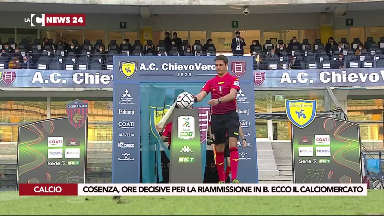 Cosenza, ore decisive per la riammissione in B