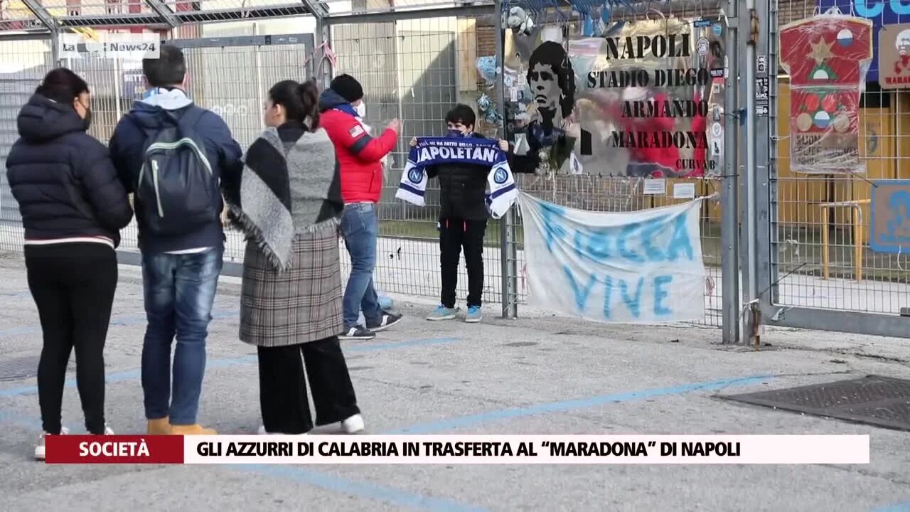 Gli azzurri di Calabria in trasferta al “Maradona” di Napoli