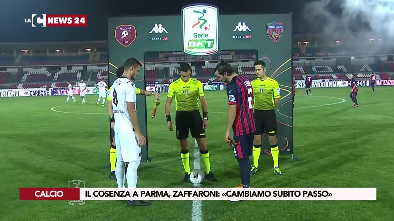 Il Cosenza a Parma, Zaffaroni: «Cambiamo subito passo»