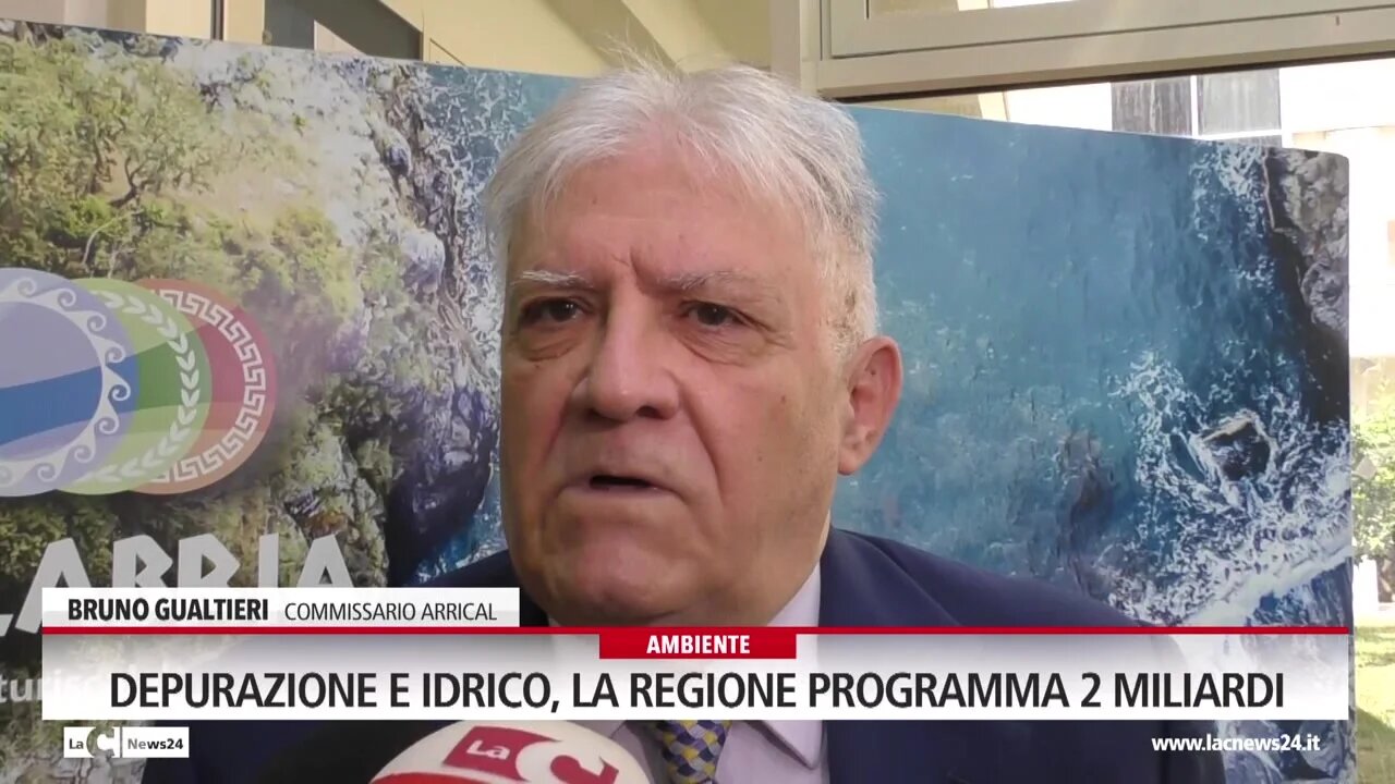 Depurazione e idrico, la Regione programma 2 miliardi