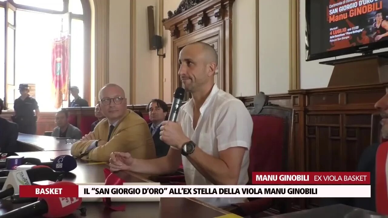 Il “San Giorgio d’oro” all’ex stella della Viola Manu Ginobili