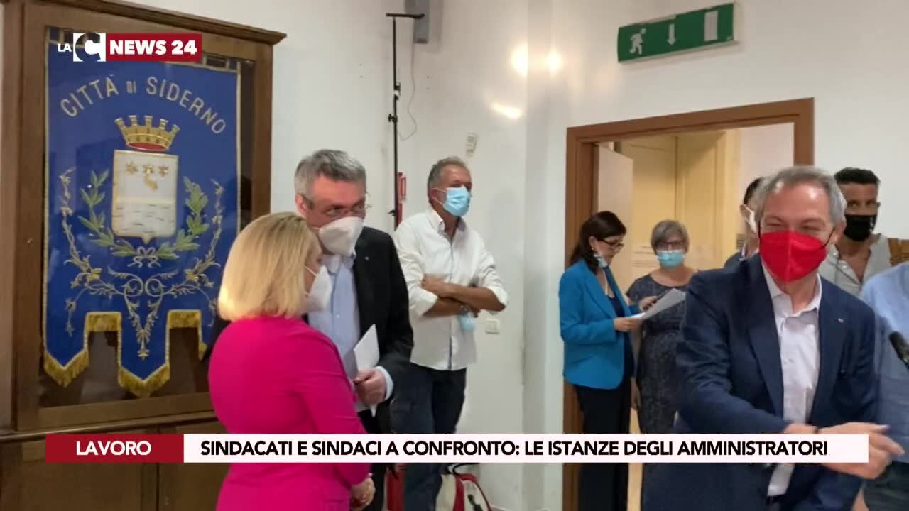 Sindacati e sindaci a confronto: le istanze degli amministratori