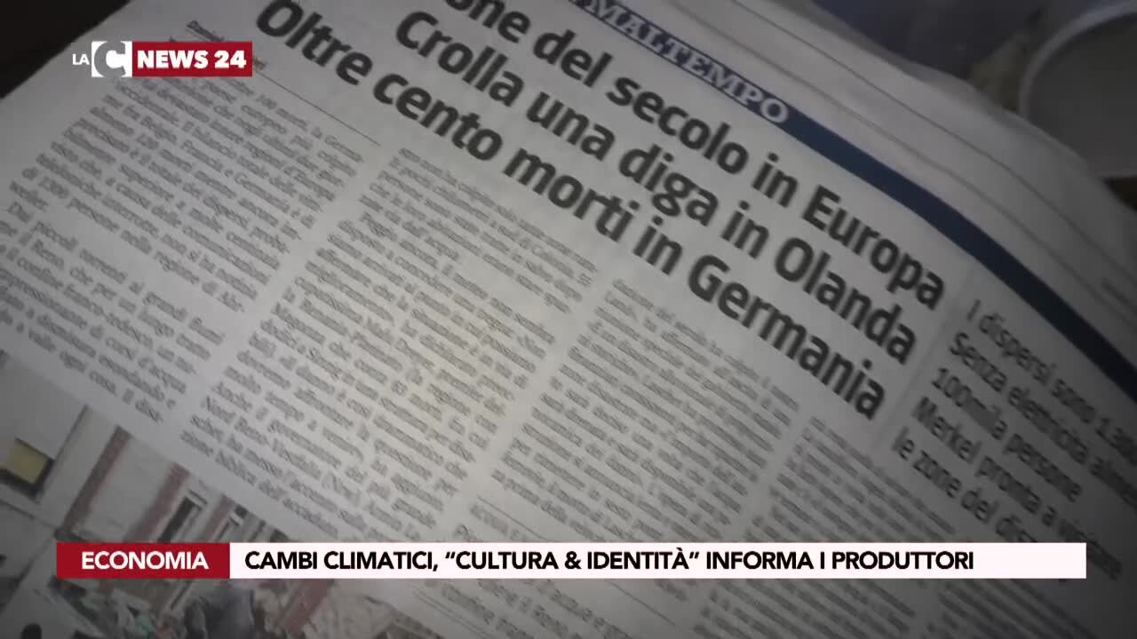 Cambi climatici, “Cultura & identità” informa i produttori