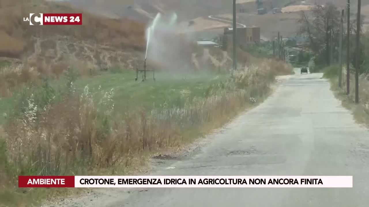 Crotone, emergenza idrica in agricoltura non ancora finita