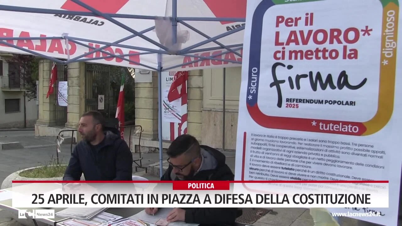 25 Aprile, comitati in piazza a difesa della costituzione