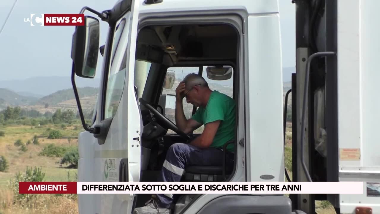 Differenziata sotto soglia e discariche per tre anni