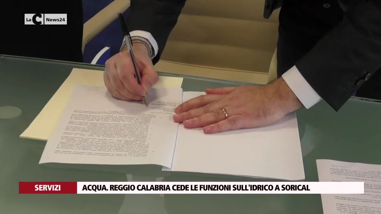 Acqua. Reggio Calabria cede le funzioni sull'idrico a Sorical